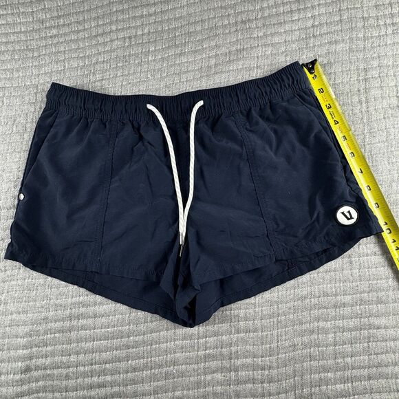 Vuori Sunwashed Short Women S Navy 2.5" Drawstring Pockets Active Sports Stretch - Picture 2 of 8